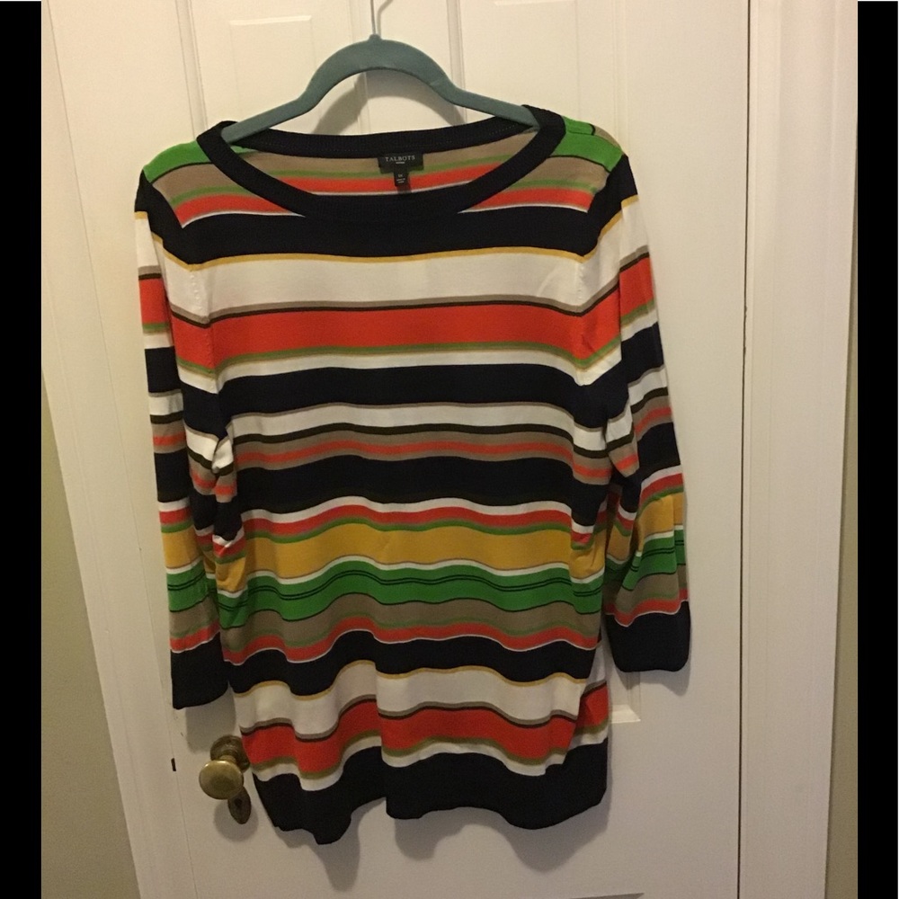 Talbots striped sweater 1x
